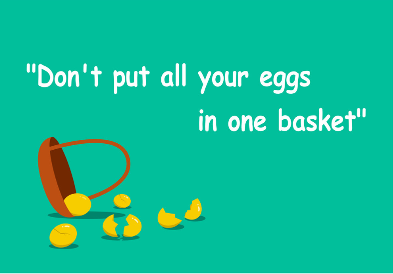 تخم مرغ ها در سبد های مختلف